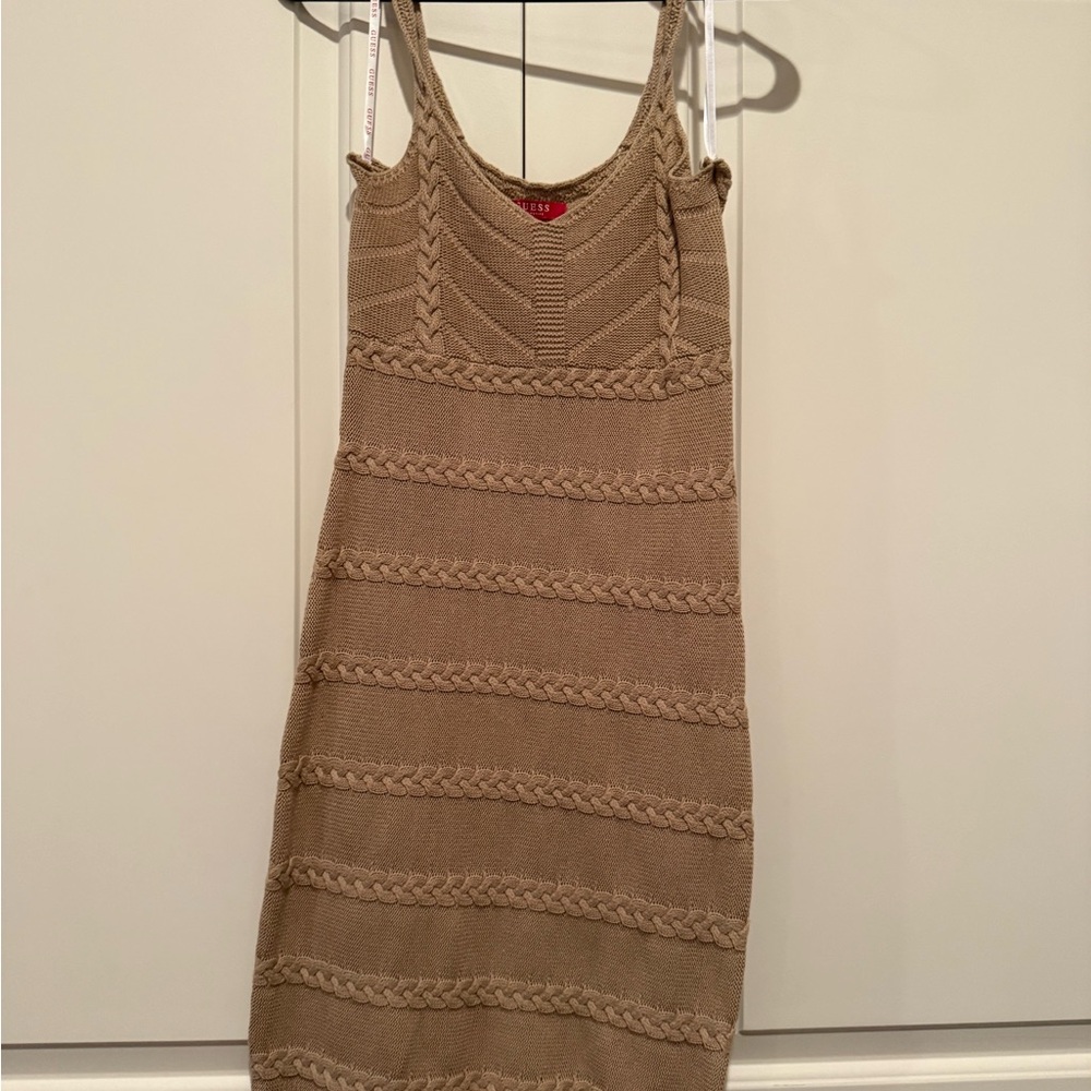 Guess Tan Knit Dress